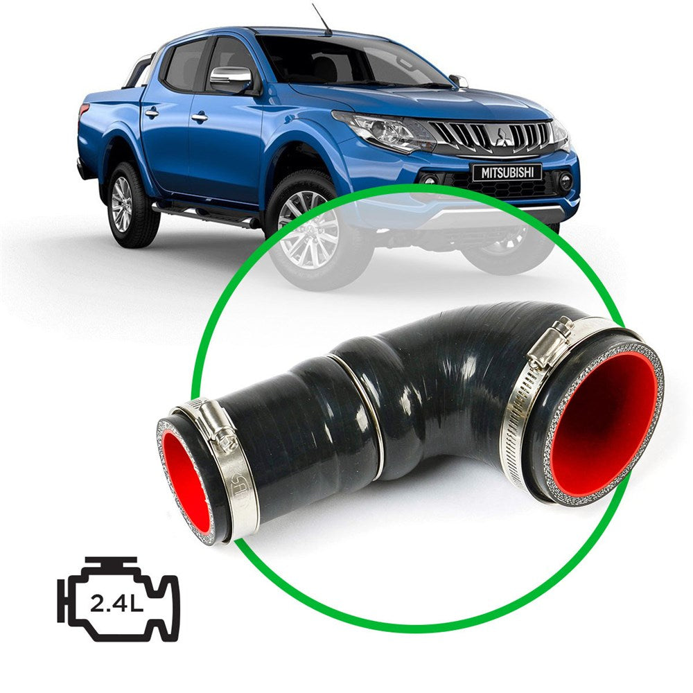 SAAS Silicone Airbox to Turbo Intake Clean Air Pipe fits Mitsubishi Triton 2.4L MQ MR - SSH3302