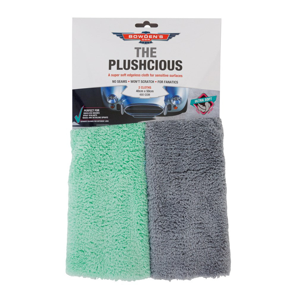 Bowden's Own The Plushcious Microfibre Detailing Cloth - Twin Pack - BOPLUSHY