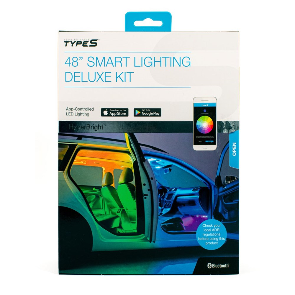 Type S GLM55369M 48" (1.2 Metre) App Controlled Multi-Colour Deluxe Interior Trim Smart LED Lighting Kit