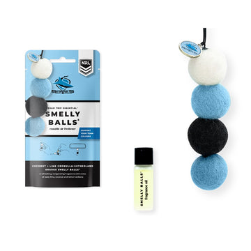 Smelly Balls Cronulla Sharks Inspired Reusable Air Freshener Starter Set - NRL445AL