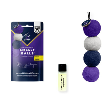 Smelly Balls Melbourne Storm Inspired Reusable Air Freshener Starter Set - NRL445AM