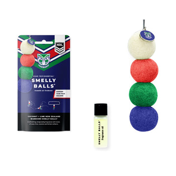 Smelly Balls New Zealand Warriors Inspired Reusable Air Freshener Starter Set - NRL445AO