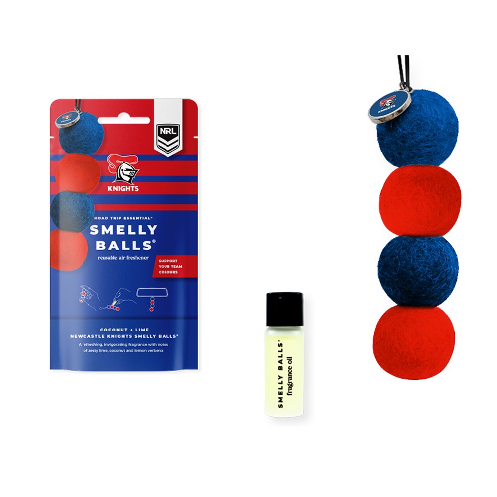 Smelly Balls Newcastle Knights Inspired Reusable Air Freshener Starter Set - NRL445AG