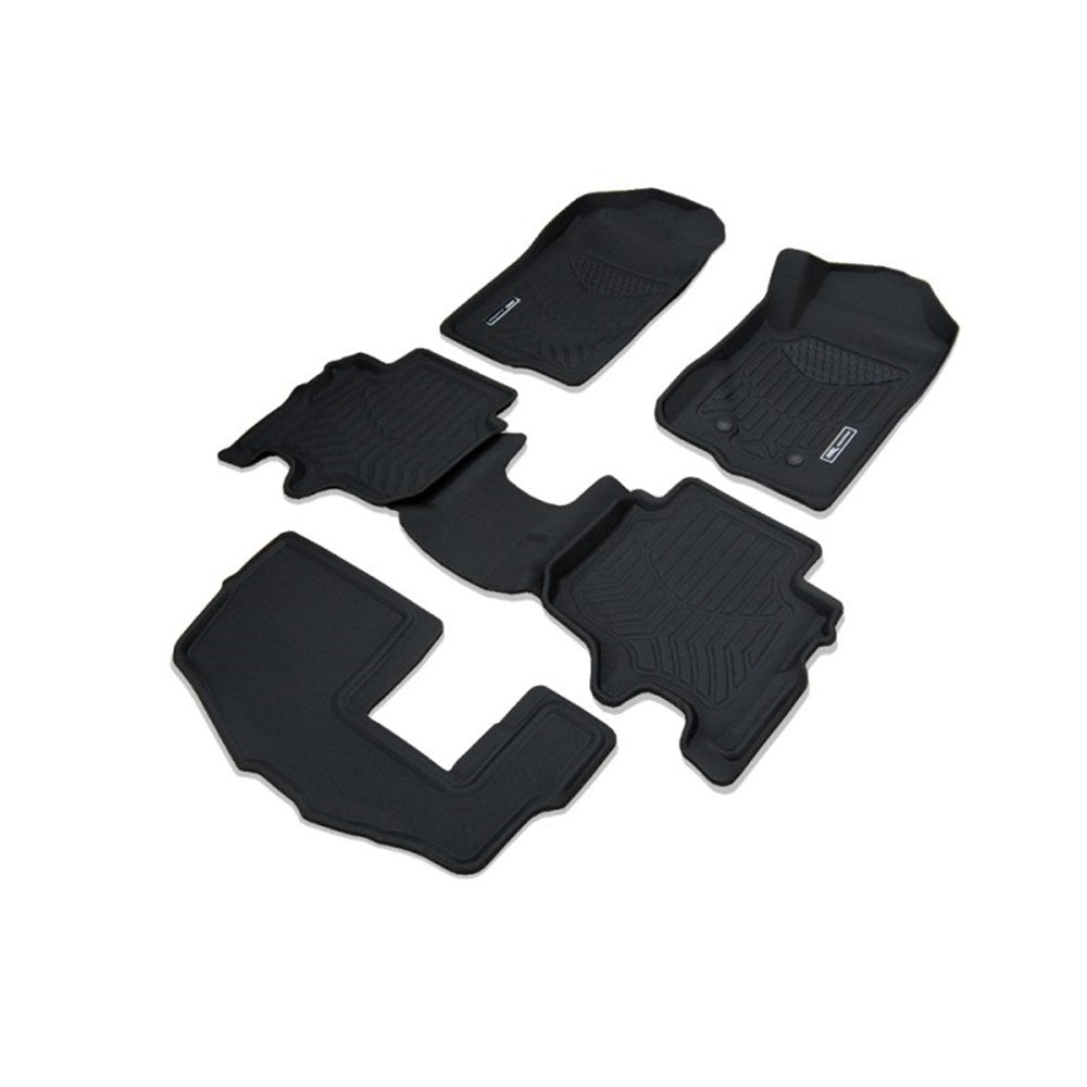 TruFit 3D to Suit 2022 Onwards Next Gen Ford Everest Maxtrac Tailor Made 3-Row Set of Heavy Duty Black Rubber Floor Mats - 3D-FEVE22WAGBKMAX (*Bulky Item, Freight Charges Apply)