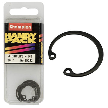 Champion Pack of 4 3/4 Internal Shaft Circlips - BH222"