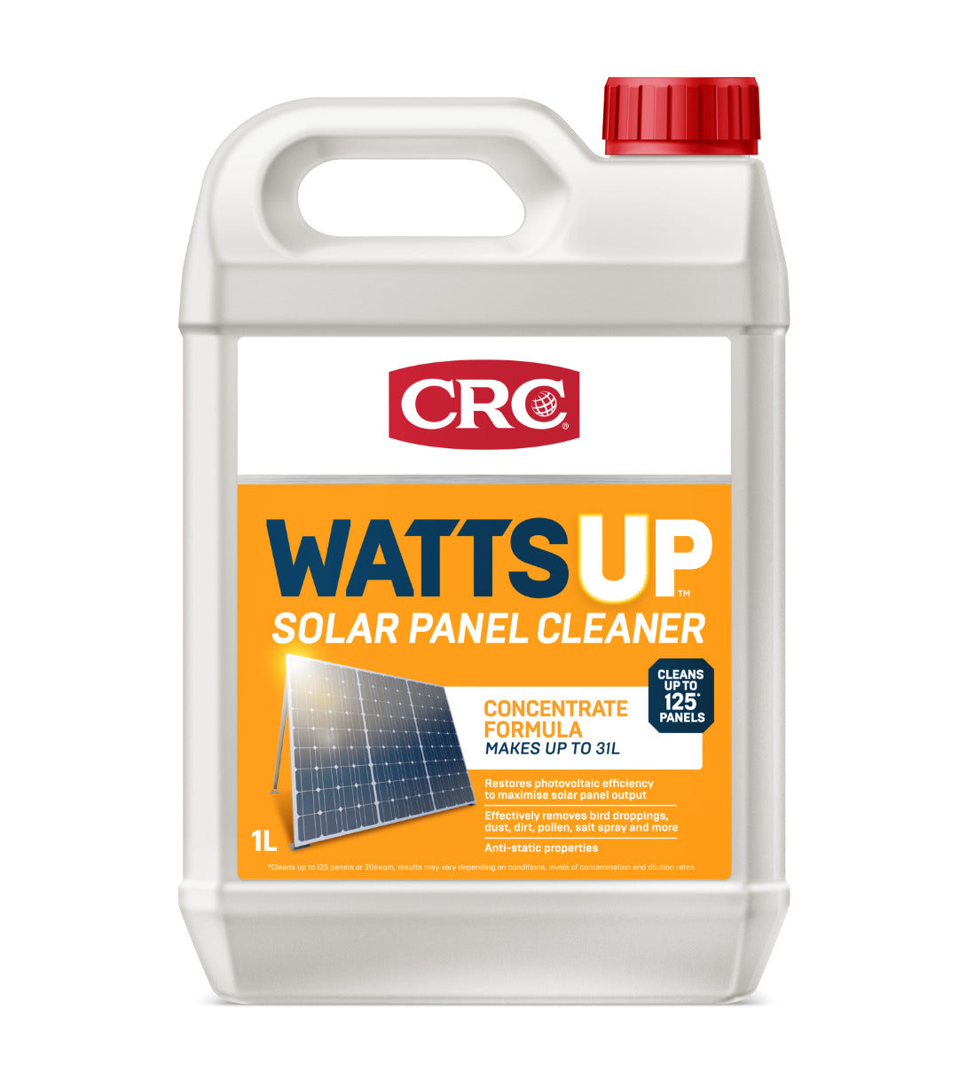 CRC WattsUp Solar Panel Cleaner Concentrate - 1L - 1754785