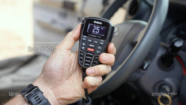 Uniden XTRAK 80 Pro Smart UHF Radio with Large OLED Dispay and Advanced Position Tracking and Location Sharing