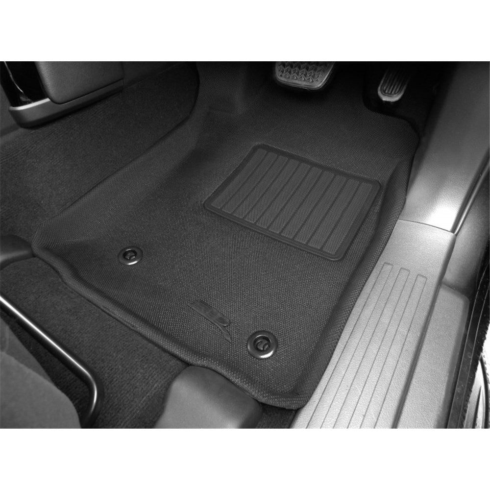 TruFit 3D to Suit October 2013+ Toyota Prado 150 Series (4 door, Auto Only) Maxtrac Tailor Made Heavy Duty Front and Rear Set of Black Rubber Floor Mats  - 3D-TPRA13P4BKMAX (*Bulky Item, Freight Charges Apply)