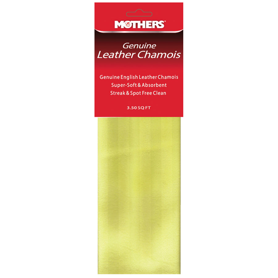 Mothers 3.5 Sq Ft Genuine Leather Chamois - 6720250