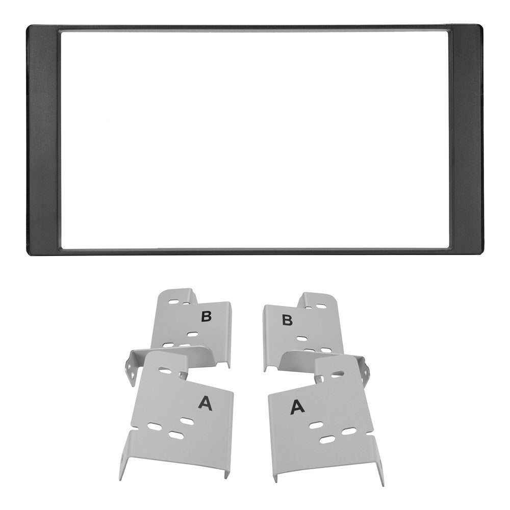 AERPRO Double Din Black Facia Kit To Suit Subaru Forester, Impreza, Liberty & Wrx - FP8580