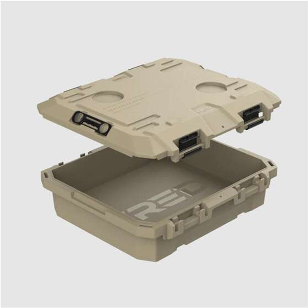 TRED GT Storage Box 25L - Shallow - Desert Sand with Green - T54SBSDSB