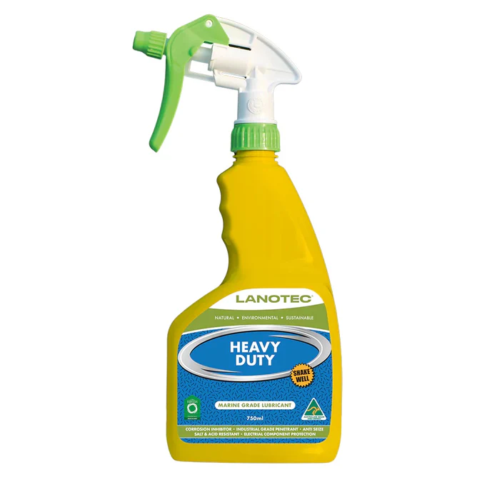 Lanotec Heavy Duty Liquid Lanolin Lubricant and Corrosion Inhibitor - 600mL Trigger Spray - HD-SP-0600