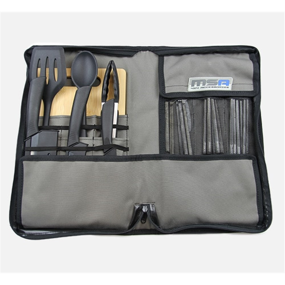 MSA 4x4 Accessories 31-Piece Premium Cutlery and Prep Set with Canvas Bag - 20004