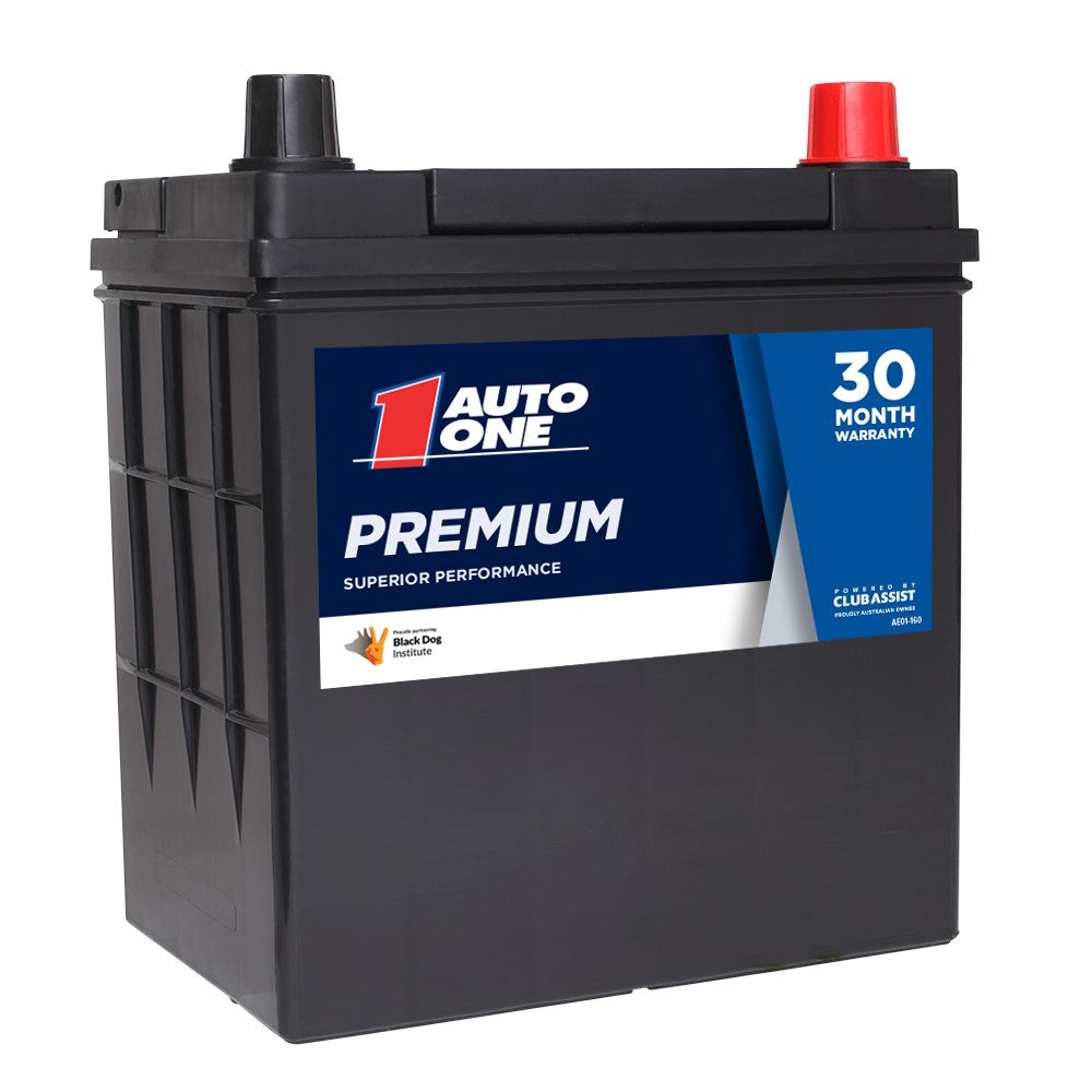 Auto One 23821 Premium Calcium Maintenance-Free 12V Battery (NS40ZLS Size, 360CCA, 55RC, 38Ah)