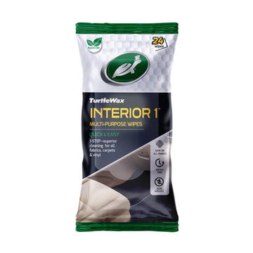 Turtle Wax Interior 1 Step Multi Purpose Wipes - 24 Pack - 103300