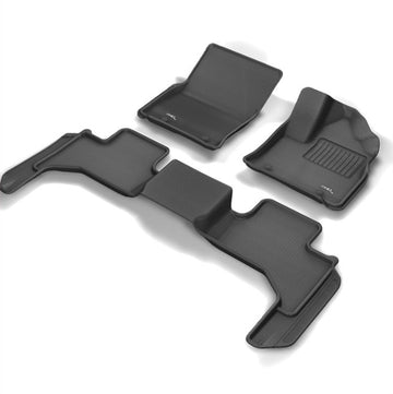 TruFit 3D Kagu Tailor Made Front and Rear Set of Black Rubber Floor Mats to Suit Land Cruiser 300 Series - 3D-TLC30021P4BK (*Bulky Item, Freight Charges Apply)