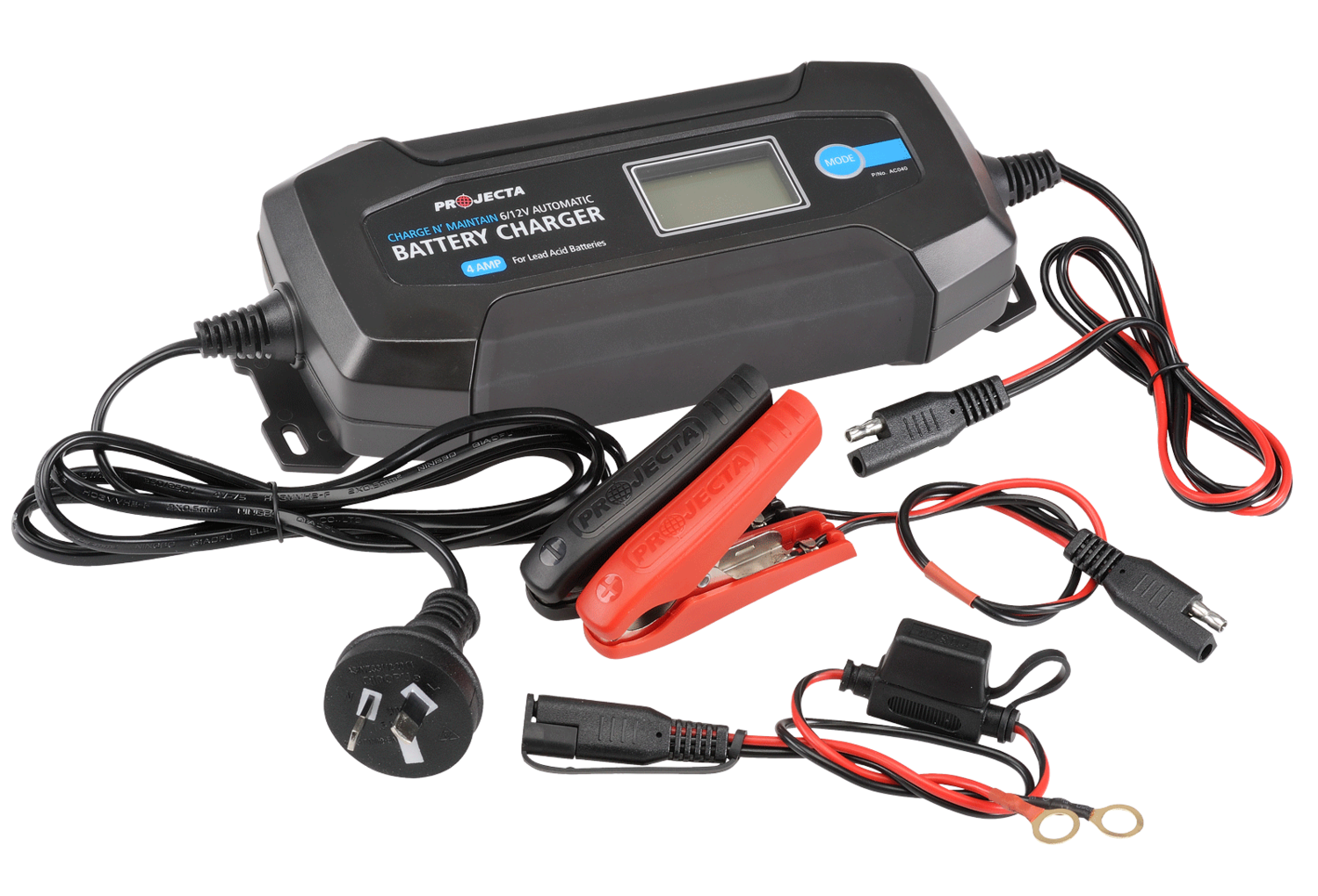 Projecta 6/12V Automatic 4 Amp 8 Stage Battery Charger - AC040