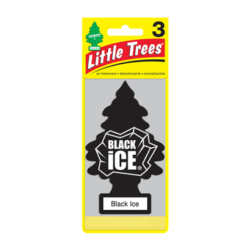 Little Trees Air Freshener - Black Ice, 3 Pack 32055