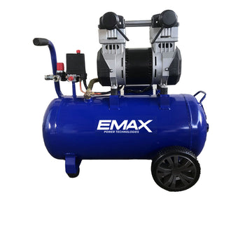 Emax 21L 800W/1HP Silenced Oil-less Air Compressor - EMX21800 (*Bulky Item. Freight Charges Apply)