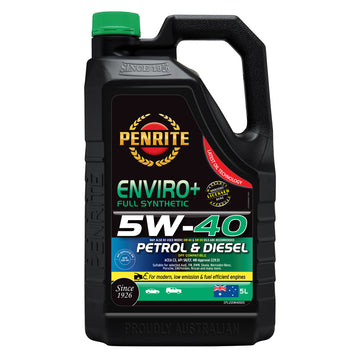 Penrite Enviro+ 5W-40 Full Synthetic Engine Oil  5L  - EPLUS5W40005 (Pickup Only)