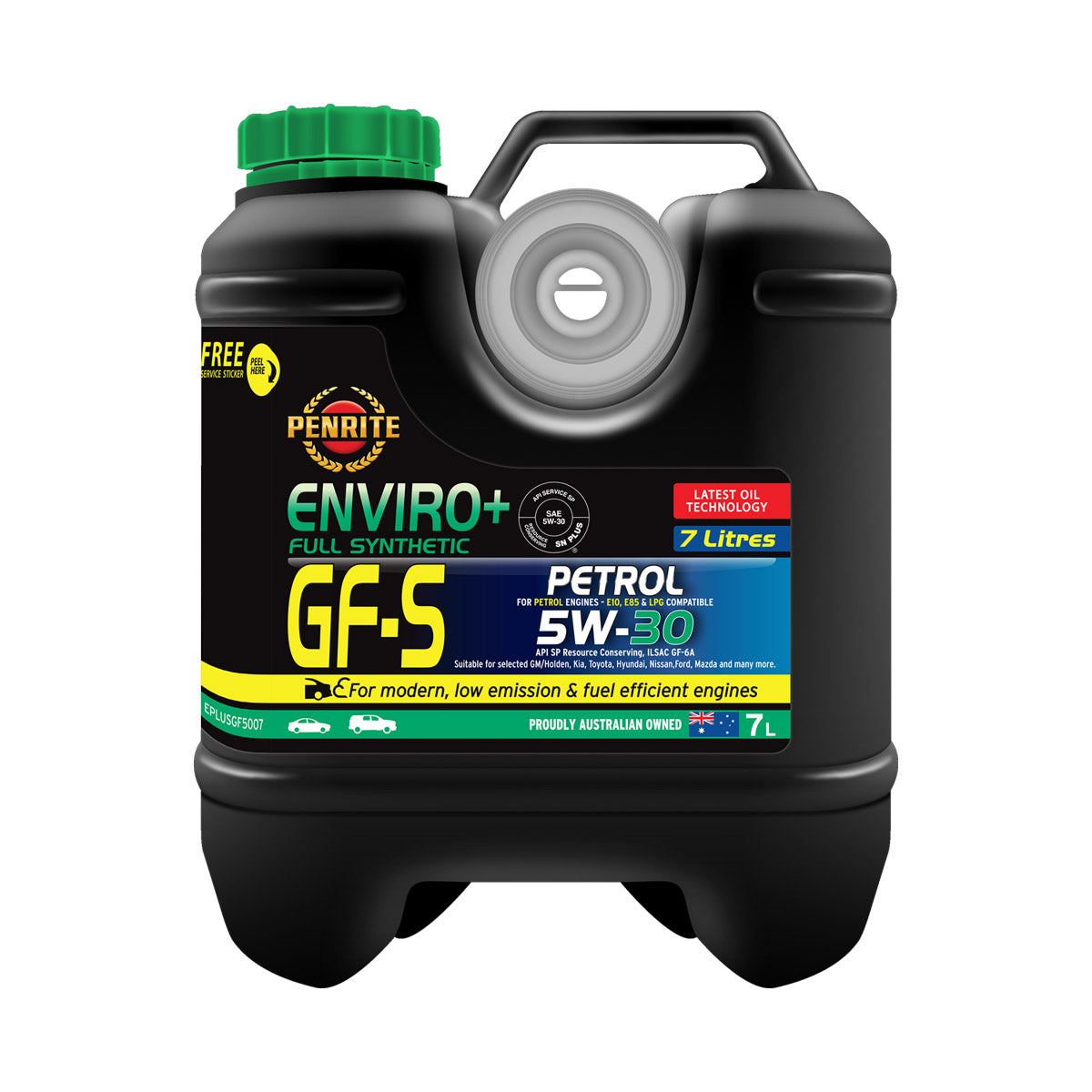 Penrite Enviro+ GF-5 5W-30 Full Synthetic Engine Oil 7L - EPLUSGF5007 (Pickup Only)