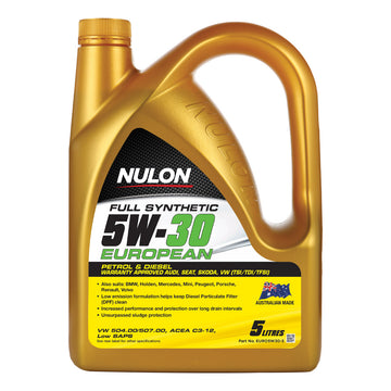 Nulon EURO5W30-5 FULL SYNTHETIC 5W-30 EURO ENGINE OIL 5L