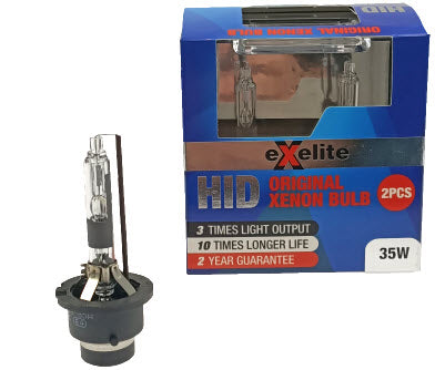 Exelite EXD2R D2R HID Xenon Headlight Globes - Twin Pack