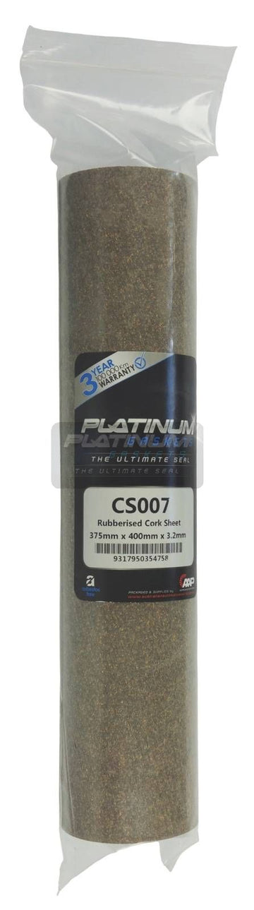 Platinum Rubberised Cork Sheet 375 X 400 X 3.2mm - CS007