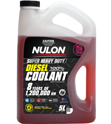 Nulon HDDC-5 Super Heavy Duty Diesel Coolant 100% Concentrate 5L