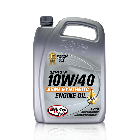 Hi-Tec Oils Semi-Synthetic Engine Oil 10W-40 Sn/Cf 5L - Hi1-2123-0005