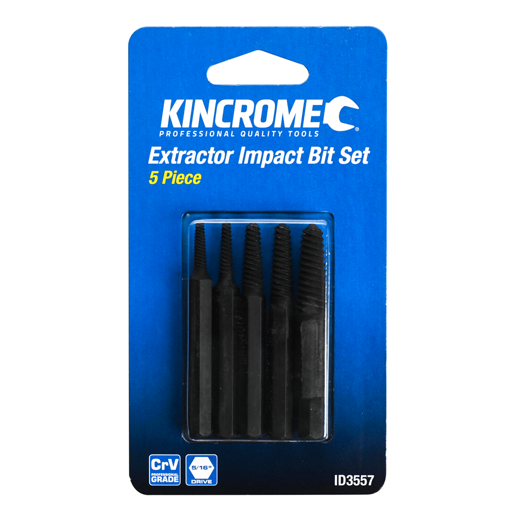 Kincrome Impact Extractor Bits 5/16" Drive 5 Piece - ID3557