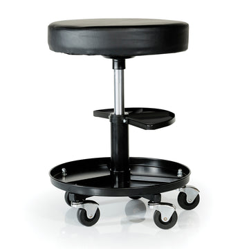 Impact Adjustable Mechanics Stool Seat - Black (440mm-560mm Height) - IG7308