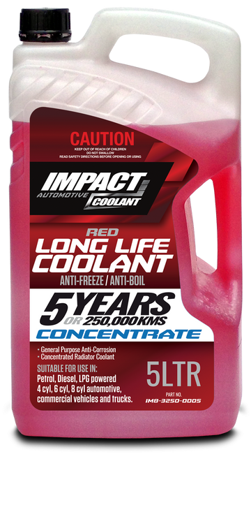 Impact Coolant Red Long Life Concentrate 5L IM8-3250-0005