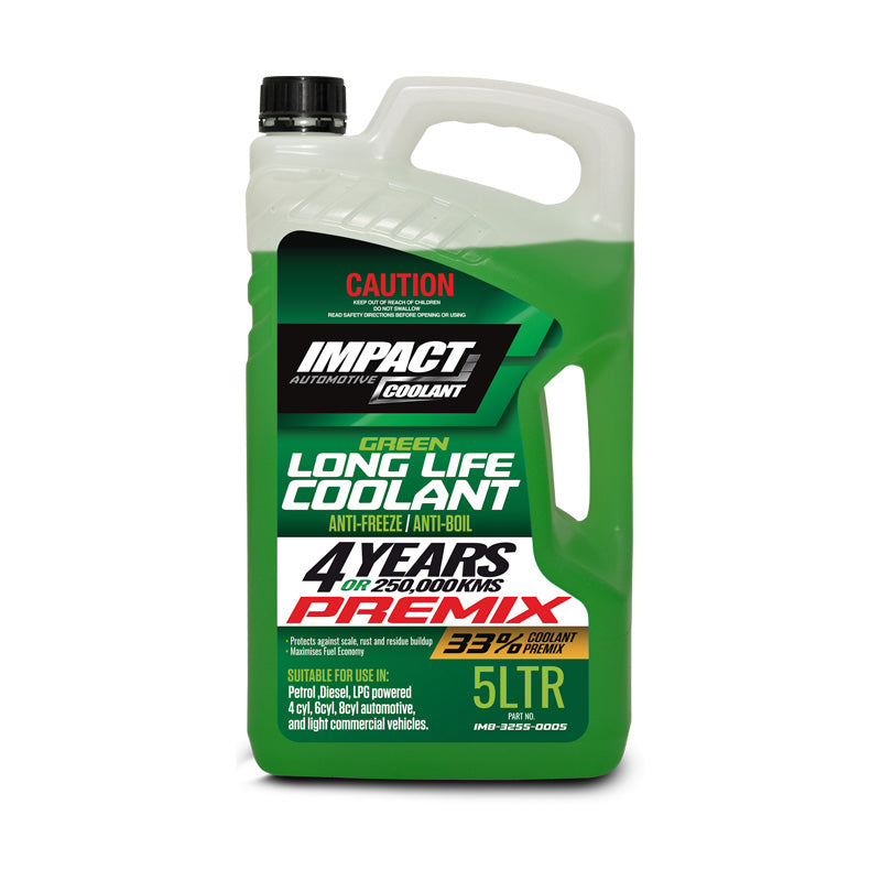 Impact Green Long Life Premix Coolant - 5L  IM8-3255-0005