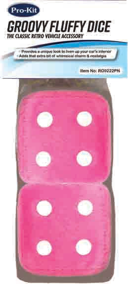 Prokit Fluffy Dice - Pink - RG9222PN