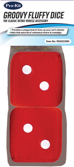 Prokit Fluffy Dice - Red - RG9222R