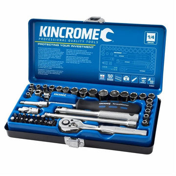 Kincrome 48 Piece 1/4" Drive Metric & Imperial Socket Set - K28001