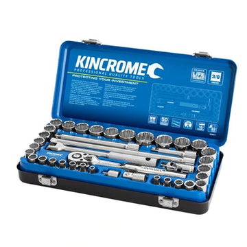 Kincrome 39 Piece 3/8" Drive Metric & Imperial Socket Set - K28011