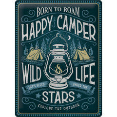 Nostalgic Art 30 x 40cm Metal Sign Happy Camper 23293 - 5123293