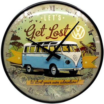 Nostalgic Art Wall Clock Vw Kombi Get Lost 51058 - 5151058