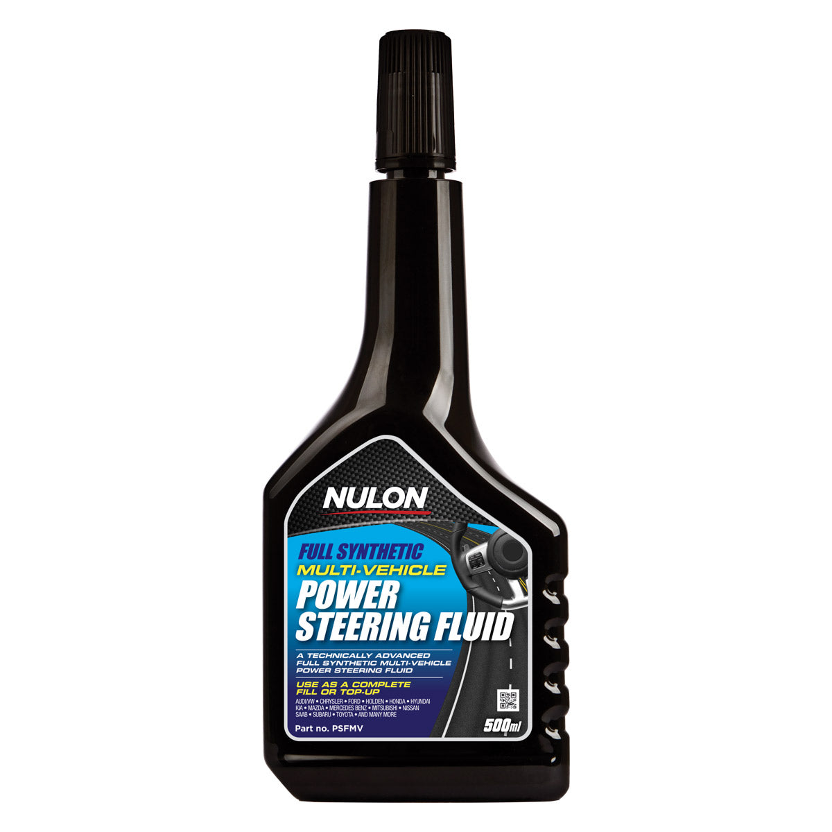 Nulon PSFMV Full Synthetic Multi-Vehicle Power Steering Fluid 500ml