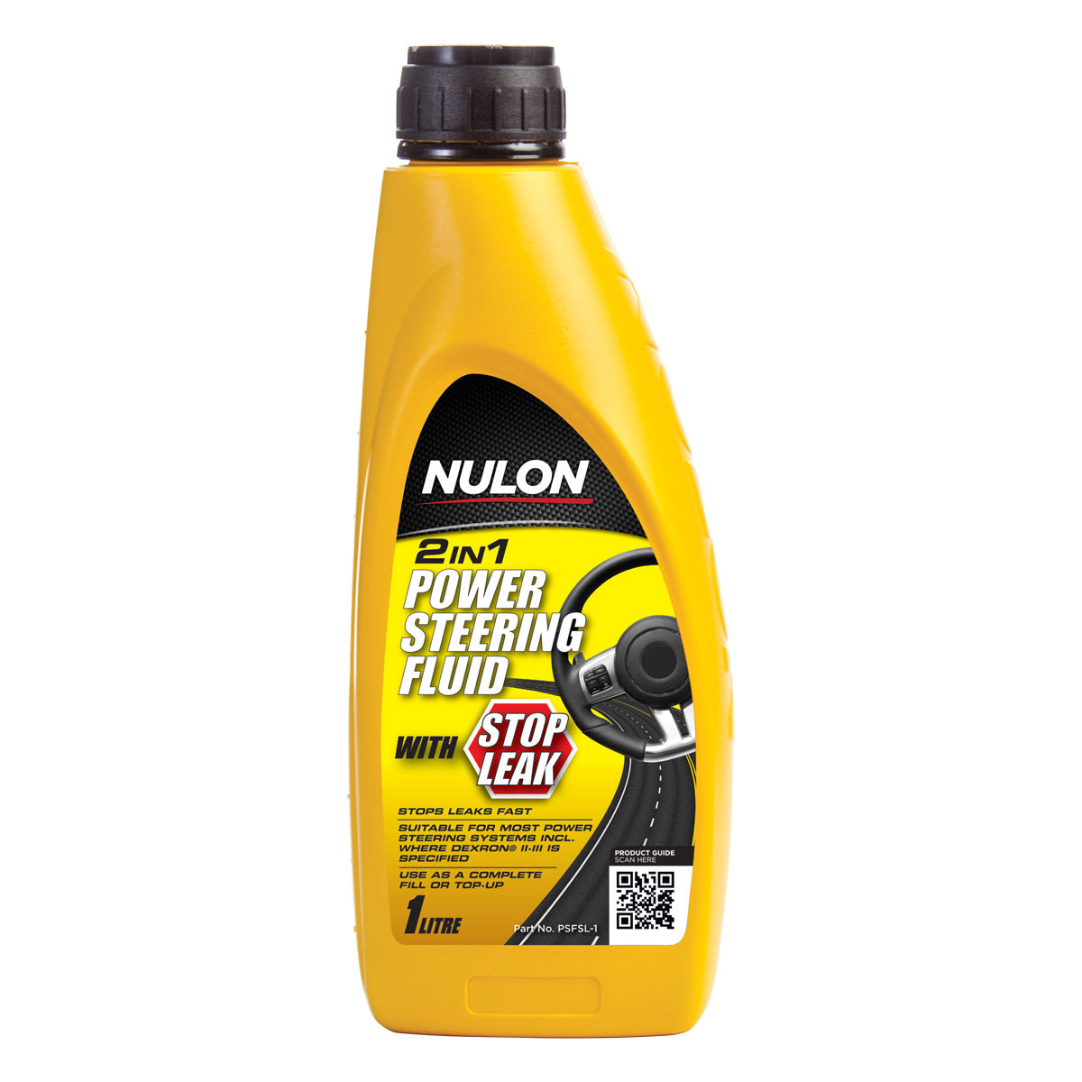 NULON PSFSL-1 2 in 1 Power Steering Fluid with Stop Leak 1L