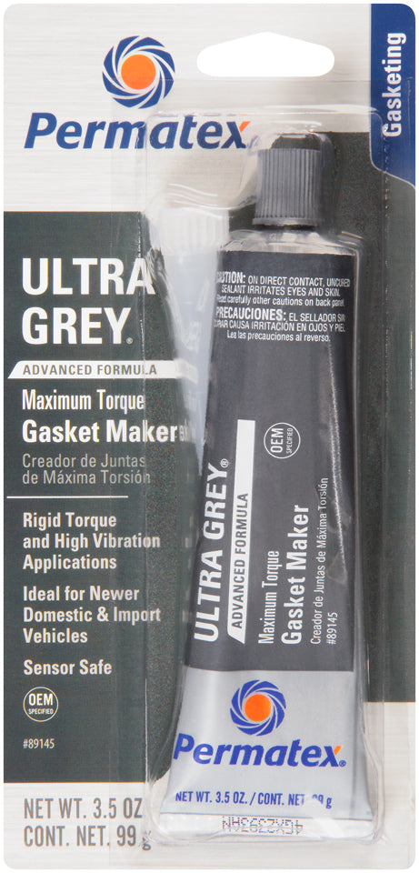 Permatex Ultra Grey High Torque RTV SIlicone Gasket Maker 99G - 89145