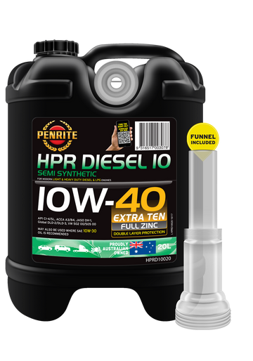 Penrite HPR Diesel 10 Semi Synthetic Engine Oil 10w40 10W-40 20L HPRD10020