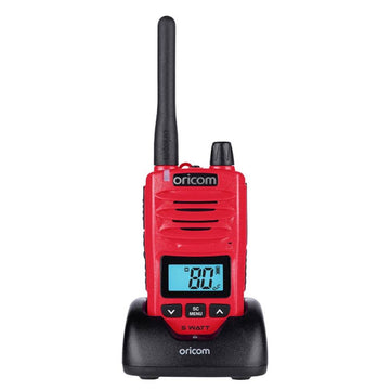 Oricom DTX600RD 5 Watt IP67 Waterproof Handheld UHF CB Radio - Red