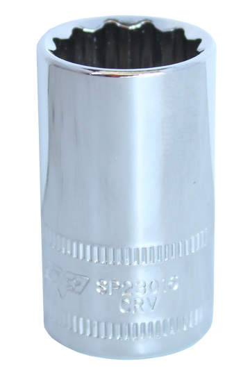 SP Tools 1/2 inch Dr Sockets - 12pt Metric - Individual, Size: 12mm - SP23012