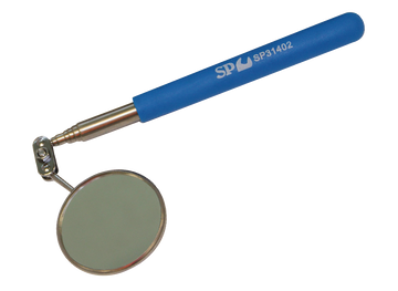 SP Tools Inspection Mirror - Telescopic Round - Individual, Sizes: 57mm - 250 to 930mm - SP31402