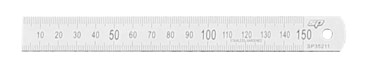 SP Tools Stainless Steel Rulers - Metric/SAE - Individual, Sizes: 150mm/6 inch - SP35211