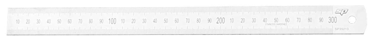 SP Tools Stainless Steel Rulers - Metric/SAE - Individual, Sizes: 300mm/12 inch  - SP35213