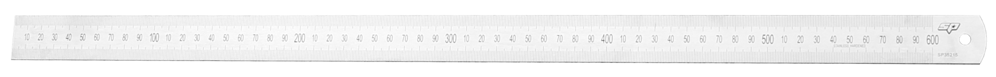 SP Tools Stainless Steel Rulers - Metric/SAE - Individual, Sizes: 600mm/24 inch  - SP35215